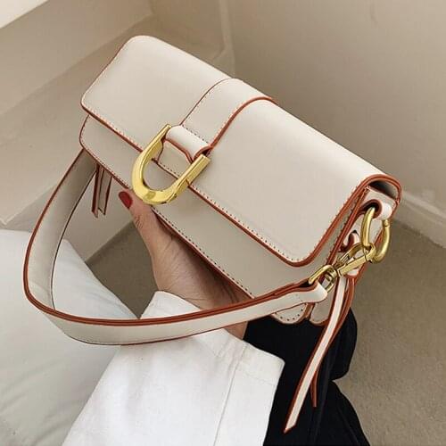 High Quality PU Leather Underarm Bag 2021 New Spring Fashion Small Square Bag Messenger Bag Crossbody Bag