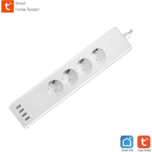 Wifi smart power strip EU socket for Alexa Google home voice control timer power outlet