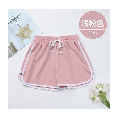 Womens Sports Shorts Women Loose home Korean 2020 high waist was thin pajamas Summer casual Elastic Waist Shorts b487