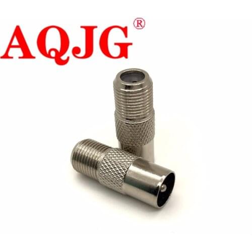 10pcs F Female Jack to IEC PAL DVB-T TV CK 9.5 Jack RF Adapter Connector