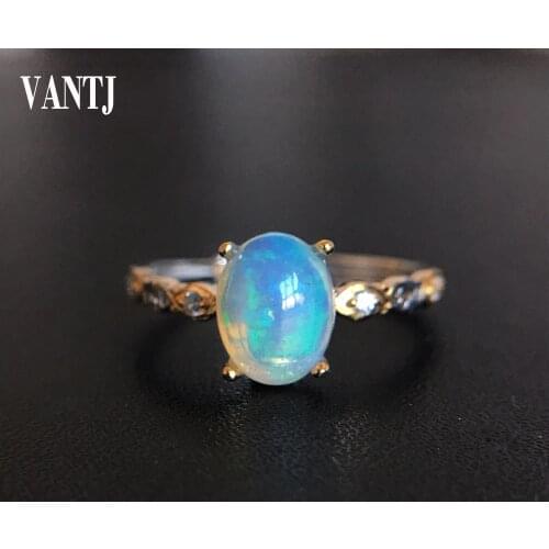 100% Natural Opal Rings Sterling 925 Silver for Women Sparkling Gemstone Anniversary Party Classic Fine Jewelry Gift Collier