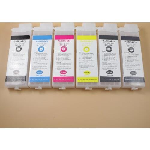 260ml PFI107 Empty Refillable Ink Cartridge for Canon IPF670 IPF680 IPF685 IPF770 IPF780 IPF785 Printer without chip