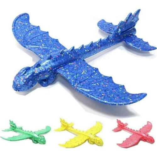 48cm Hand Launch Throwing Glider Aircraft Inertial Foam EPP Airplane Dinosaur Train Dragon Plane Model Outdoor Educational Toys