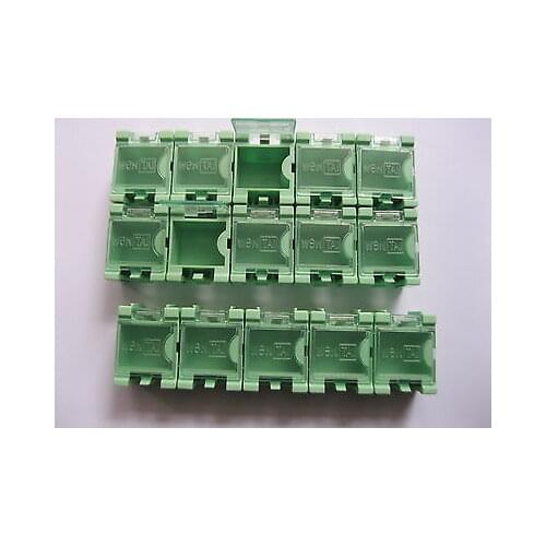 60 pcs Green SMD SMT Electronic Component Mini Storage Box