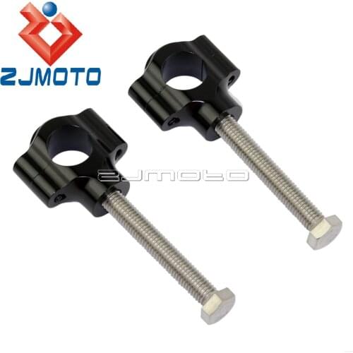 Motorcycle Custom 7/8" Handlebar Risers For Honda Yamaha Suzuki Triumph Handlebar Riser Mount Clamp 22mm Rough Crafts Bar Risers