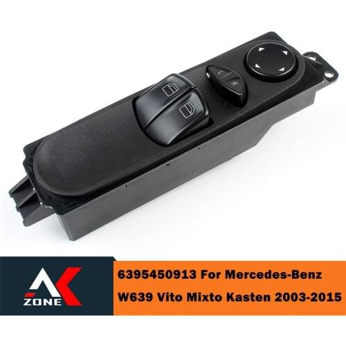 7 Pin Power Master Window Switch Console Button For Mercedes-Benz W639 Vito Mixto Kasten 2003-2015 6395450913 Driver Side