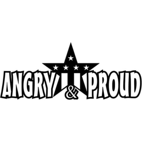 Angry and Proud Creative Vinyl Car Decal Fashion Car Styling Decor Removable Rear Windshield Bumper Decals L157