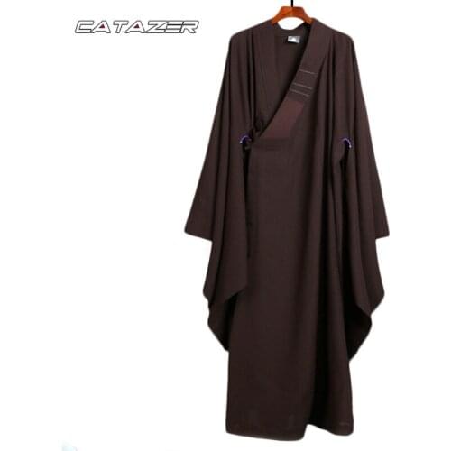 Laymens Clothing Buddhist Clothing, Robe, Meditation Gown Kung Fu Uniform Monk Robe