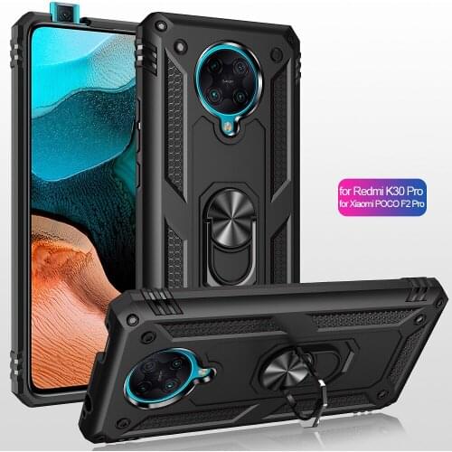 For Xiaomi Mi Poco F2 Pro Cases Car Magnetic Shockproof Armor For Redmi K30 Pro Note 8 8T 9 9S Pro Max Back Cover