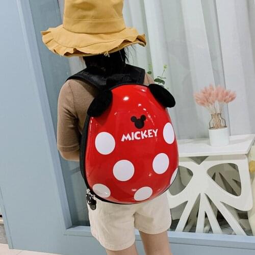 Disney Mickey Ears Childrens Backpack Kindergarten Cartoon Small School Bag Cute Baby Waterproof Zipper Childrens Bag
