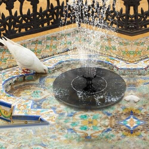 Mini Solar Water Fountain Pool Pond Waterfall Fountain Garden Decoration Outdoor Bird Bath Solar Powered Fountain Floating Water