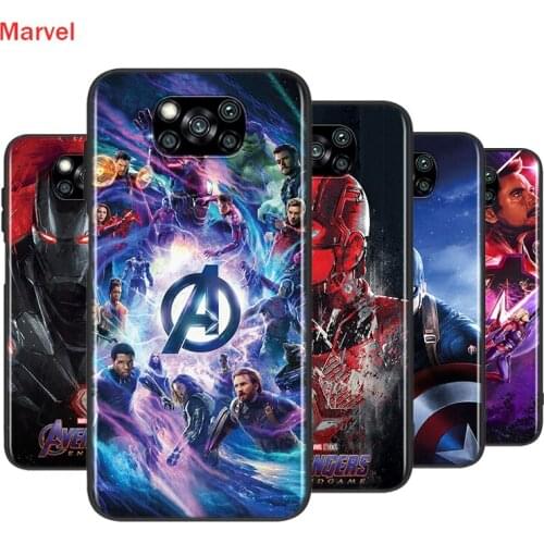 Avenger Marvel Superhero For Xiaomi Poco X3 NFC M2 X2 F2 F3 C3 M3 F1 Pro Mi Play Mix 3 A3 A2 A1 6 5 Lite Soft Phone Case