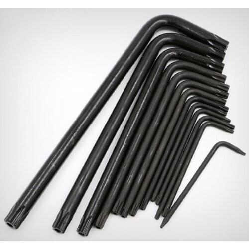 13 Pcs/set T6-T50 Double Head Torx Allen Wrench Set Multi-function Black Plum Hex Wrench Inner Hexagon Spanner Allen Key
