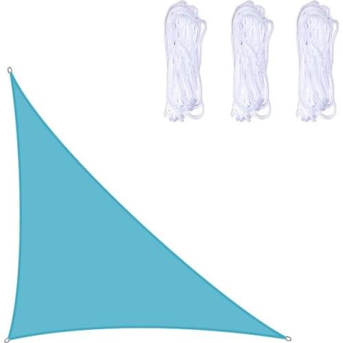 Outdoor waterproof sunshade right triangle sunshade garden terrace swimming pool sunshade canvas camping sunshade cloth