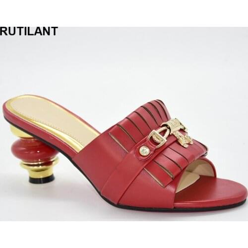 Latest Design Summer Sandals Women Mid Heels Shoes Dcorated with Rhinestone Luxury Woman Shoes Female Wedding Party Pumps