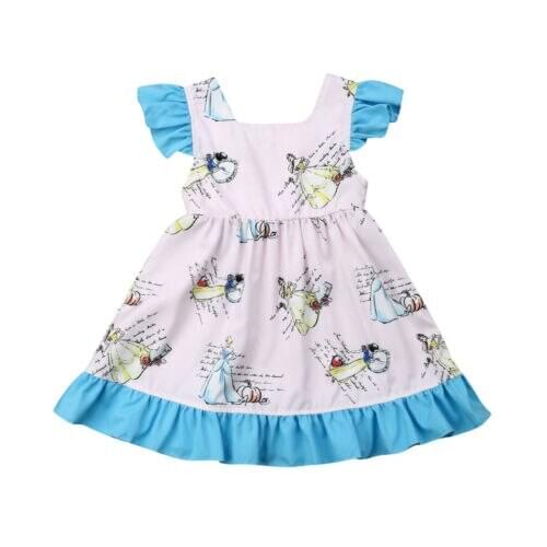 Girl Dress Newborn Kid Baby Girls Princess Party Pageant Gown Bridesmaid Dress Sundress