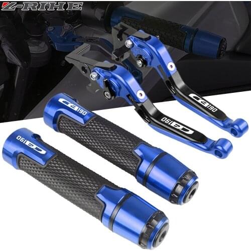 Motorcycle Adjustable Folding Extendable Brake Clutch Levers Handlebar Hand Grips For Honda CB190R CB 190R CB190 R 2015-2018