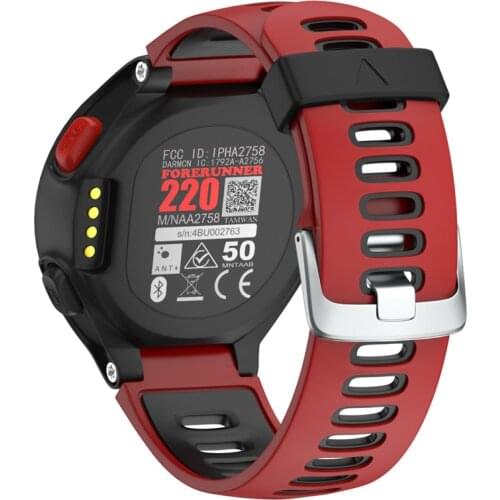 50pcs Silicone Strap for Garmin forerunner 735XT 735 235 220 230 620 630 Watch Band with tool Soft Silicone Accessories