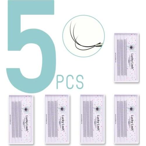 5lots Eyelashes 2D/3D/4D/5D 0.10 C/D Curl Short Stem Pre Made Fans Eye Lashes Extension, False Mink Individual Eyelash wholesale