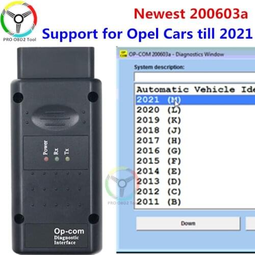 200603a 2021 OPCOM with pic18F458 FTDI FT232RQ Chip for Opel Car Diagnostic Scanner Support cars opcom 2021 profession 200603a