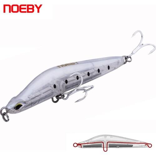 NOEBY Pencil Hard Lure For Fishing 105mm 40g Sinking Artificial Bait with 3D Simulated Eyes NBL1901