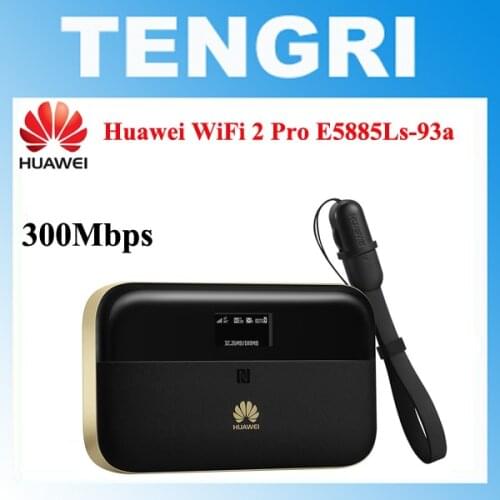 Unlocked Huawei WiFi 2 Pro E5885 E5885Ls-93a Wireless Mobile Pocket Hotspot Router Ethernet Port 6400mAh Power bank PK E5770