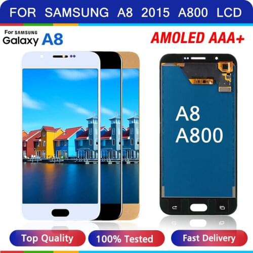For Samsung Galaxy A8 A800 A8000 A800F Phone LCD Display Touch Amoled Digitizer Screen Assembly 100% Tested Replacement