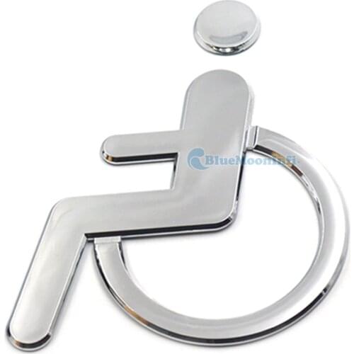 1/2 PCS 200mm x 150mm Handicap Office Public Toilet Signs WC Wall Stickers Decals Toilet Door Signs Disabled Restroom Washroom