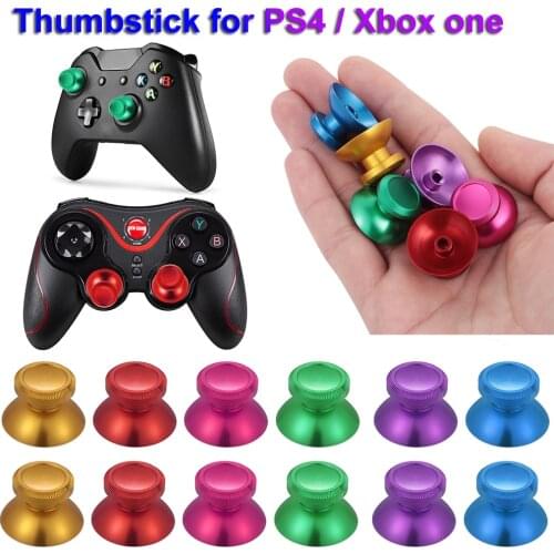1PC Colorful Aluminum Controller Joystick Analog Thumbstick Grip Caps Cover Replacement For PS4 Xbox One Gaming Accessories