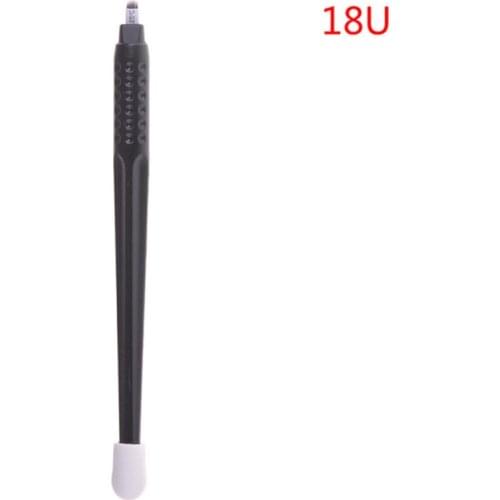 10pcs Disposable Microblading Pen 18U 12 14U 14 Flex for Eyebrow Black Tattoo Manual Pen for Permanent Makup