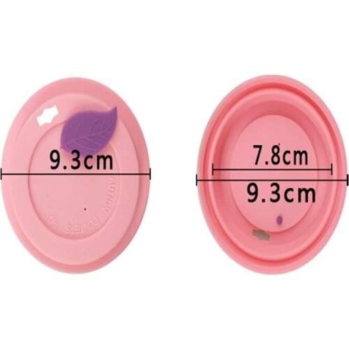 1000pcs/lot Leaves Silicone Cup Lid Leaf Seal Dust-proof Cup Mug Cover For Glass Ceramic Plastic Mug 7 colors