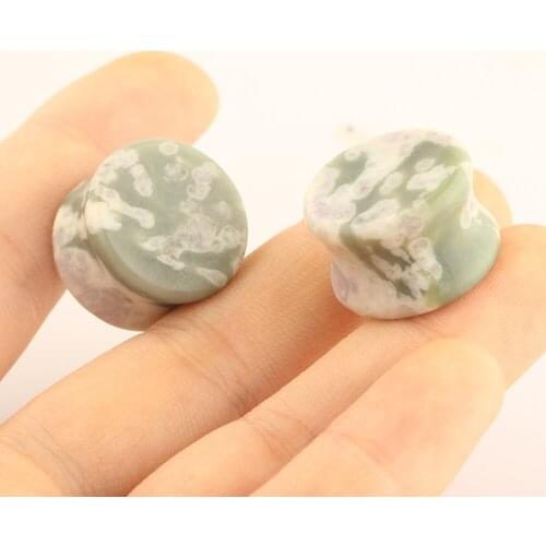 2019 New Double Flared Ear Flesh Tunnel Plug 6-16mm Ear Gauges Expander Stretcher Piercing Jewelry Body