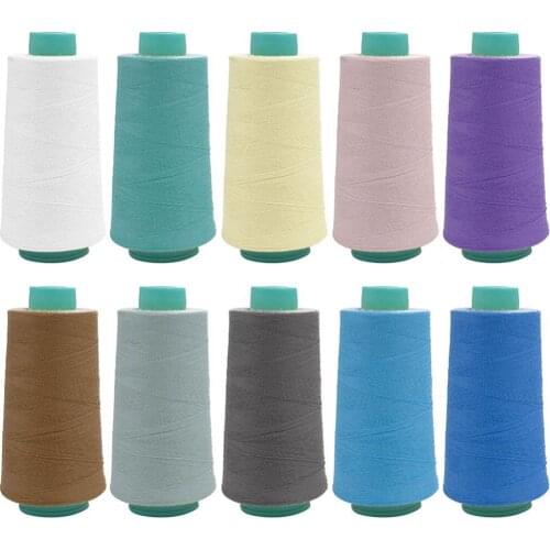 40% Hot Sales!!! 1 Roll 40s/2 20s/2 High Strength Overlocking Sewing Machine Polyester Thread