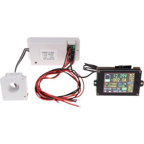 Wireless Multifunction Voltmeter Ampere Meter DC 0-80V 0-300A with Hall Sensor