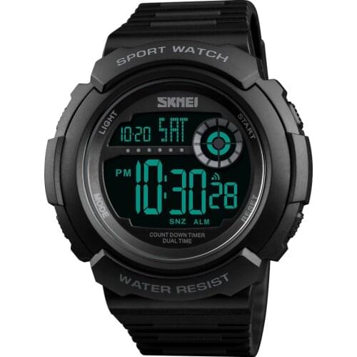 New SKMEI Sports Watches Men Waterproof Countdown Alarm Mens Wrist Watch Fashion Digital LED Military Watch Relogio Masculino