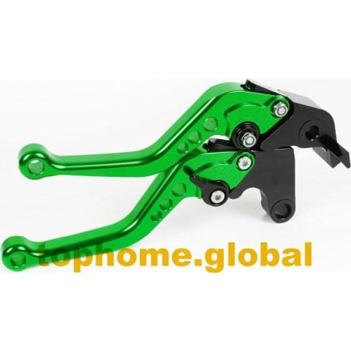 For Kawasaki VERSYS 1000 2012 2013 2014 Short CNC Clutch Brake Levers Green