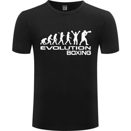 Evolution Of Boxing Boxer Novelty Funny Mens Men T Shirt Tshirt Summer New Short Sleeve O Neck Cotton Casual T-shirt Top Tee
