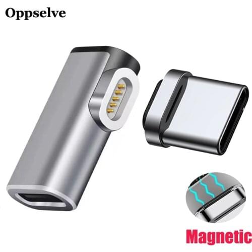 Magnetic Cable USB to Type C Connector Magnet USB-C Adapter for MacBook Pro 6 Pin Elbow USB Type C Charge Connector for iPad