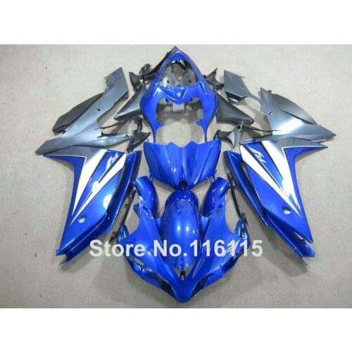 Injection molding perfect fit for YAMAHA YZF R1 2007 2008 fairing kit YZF-R1 07 08 blue black full fairings set CF59