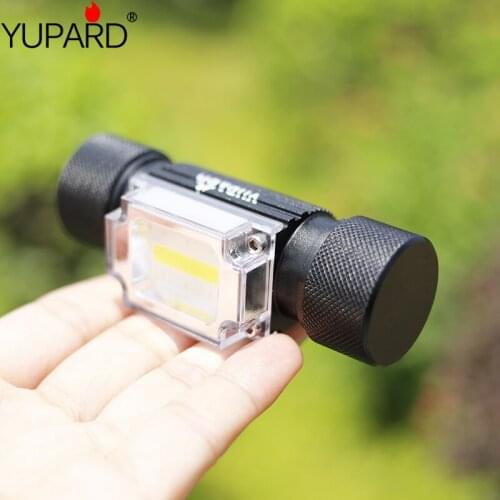 Mini USB charging COB LED headlight red and blue LED flashing headlight outdoor camping emergency lighting fishing light