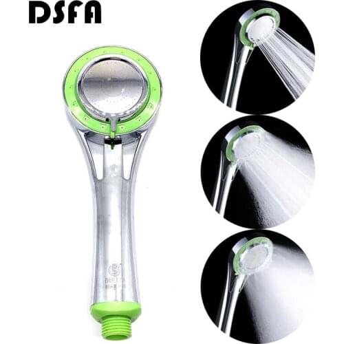 3 Modes Pressure Boost Shower Head Handheld ABS Shower Head Set Bathroom Handheld Durable Chrome Plated Showerhead