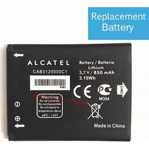 New 1000mAh CAB3120000C1 Replacement Battery For Alcatel One Touch 768 OT710 OT888A OT880A BeeLine Dual CAB23A0000C1 Batteries
