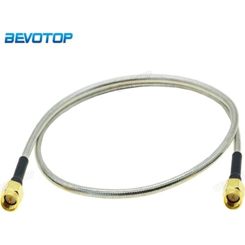 RG402 SMA Male to SMA Male Plug Semi-Flexible Silver RG402 Cable High Frequency Test Cable 50ohm 6GHz RF Coaxial Cable Pigtail