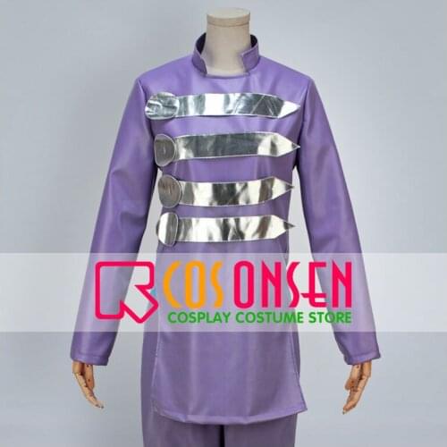 JoJos Bizarre Adventure Kishibe Rohan Cosplay Costume Purple Set All Size COSPLAYONSEN