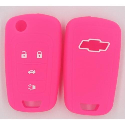 Remote Key Fit For Chevrolet Camaro Cruze Equinox Malibu Sonic Spark Volt Silicone Flip Holder Cover Fob Shell Case