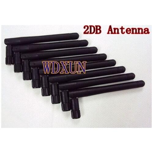 2dB Gains SMA Antenna Booster Gold Head 2DB external antenna extends desktop power wireless antenna external antenna 2DB