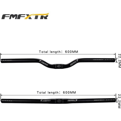 FMFXTR 25.4mmx520/600mm Aluminum alloy Bicycle Handlebar Durable Riser Bar MTB Bicycle Road Bike Mountain Handlebar Parts