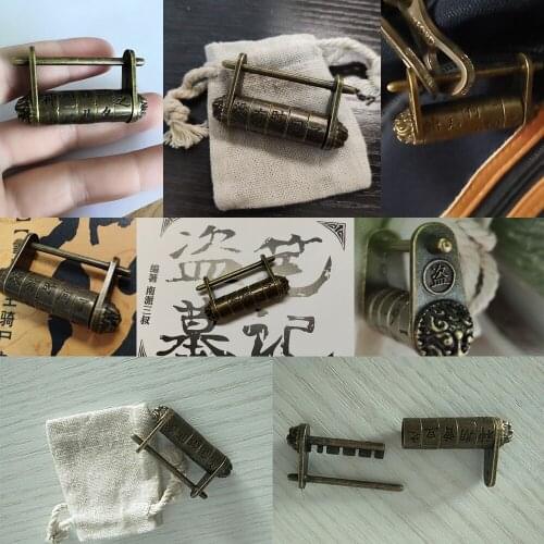 Time Raiders Zinc Alloy Chinese Characters Password Lock Drawer Cupboard Wardrobe Cabinet Backpack Locker Office Household Gifts