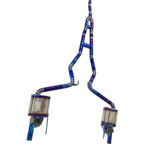 Factory own manufacturer titanium exhaust System with valvelectronic for ford Mustang