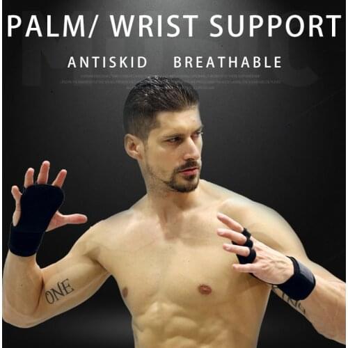 1Pair Dumbbell Gym Weight Lifting Training Wrist Support Men Women Fitness Sports Body Building Hand Palm Protector Gloves